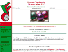 Tablet Screenshot of firestonechristmasalbum.com